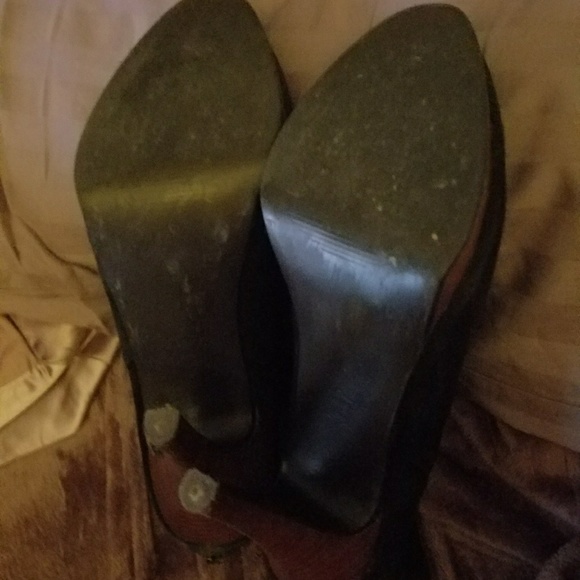 Steve Madden Black Suede Platform Bootie - Picture 8 of 8